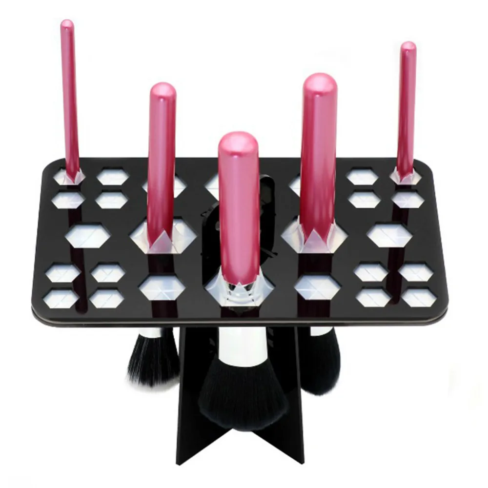 Держатель для кистей макияжа с 26 отверстиями|makeup brush holder|brush holderbrush drying rack |