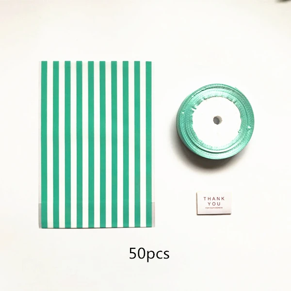 50pcs 30/50 шт Зеленая мята конфеты мешок с лентой лук свадебные конфеты мешок box сувениры Baby Shower подарок на девичник держатель полный комплект - Цвет: 50pcs