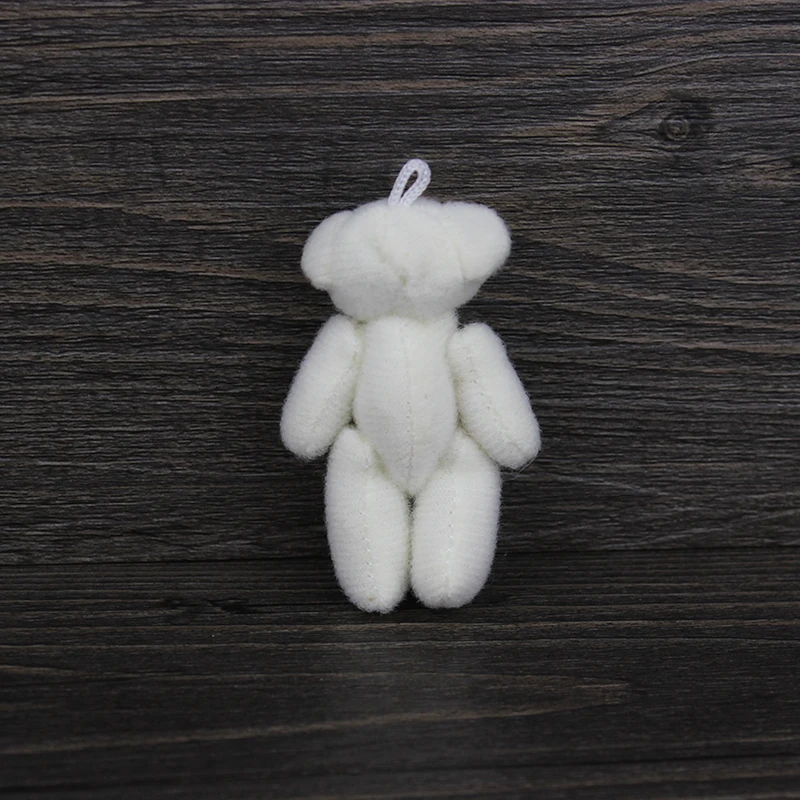 H 6cm кремового белого цвета Прекрасный мини мягкие совместный медведь подарок