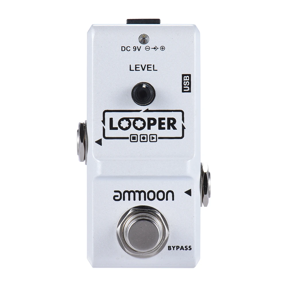 Ammoon AP-09 USB кабель Nano Loop педаль эффектов для электрогитары Looper True Bypass Unlimited Overdubs 10
