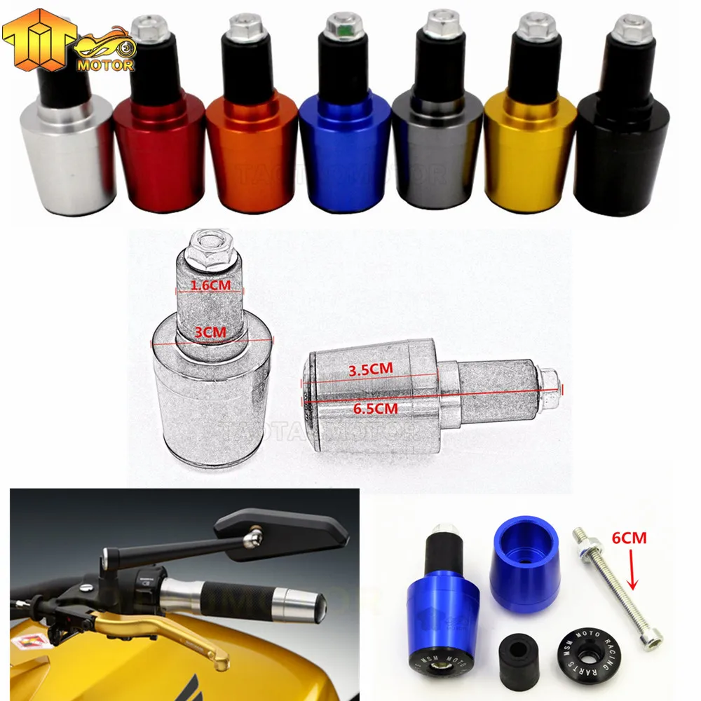CK крупного рогатого скота мотоцикла CNC 7/8 ''ручка бар конец ручки крышки для Honda