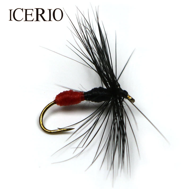 ICERIO 8 шт. #10 красная жесткая приманка для ловли мухи мухи|fishing lure|fly fishing lurehard body |
