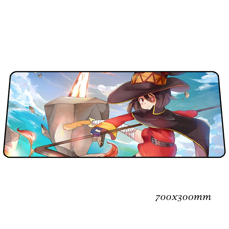 design 4 Konosuba коврик для мыши с рисунком HD компьютерный геймер Коврик для мыши красивый 70x30 см Коврик для мыши крутой Коврик Для Мыши Эргономичный гаджет настольные коврики - Цвет: design 4