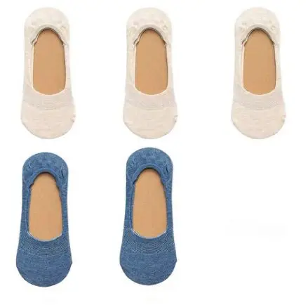 5 pairs 5 пар/лот новые женские носки сплошной цвет невидимые женские короткие носки летние тонкие нескользящие носки-башмачки для девочек TJ233 - Цвет: 5 pairs