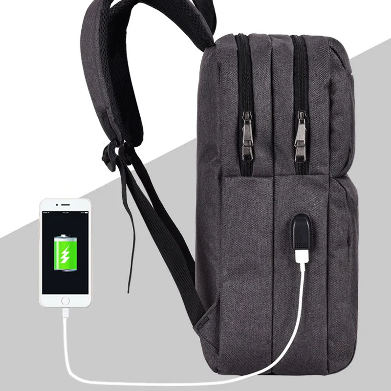Новый Дизайн бренд мужской рюкзак Anti-Theft Внешний USB порт зарядки для 15.6 &quotноутбук
