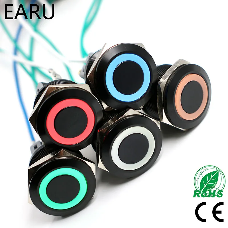 Черный металлический водонепроницаемый мгновенный звуковой сигнал Doorebll из