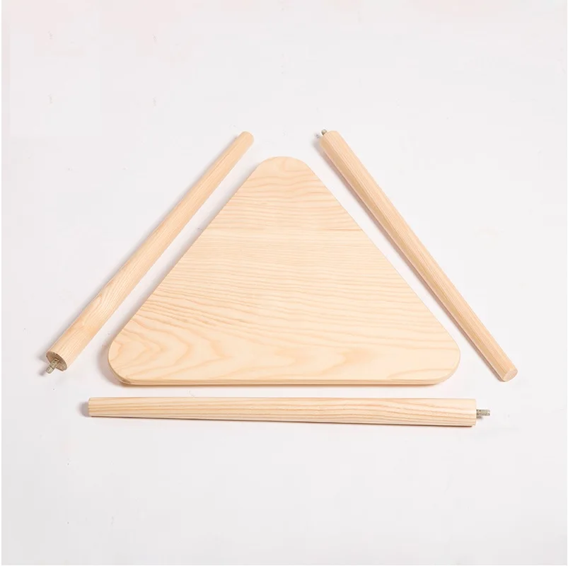 Угловой журнальный столик из массива дерева/треугольные столы гнезда 2 шт. в