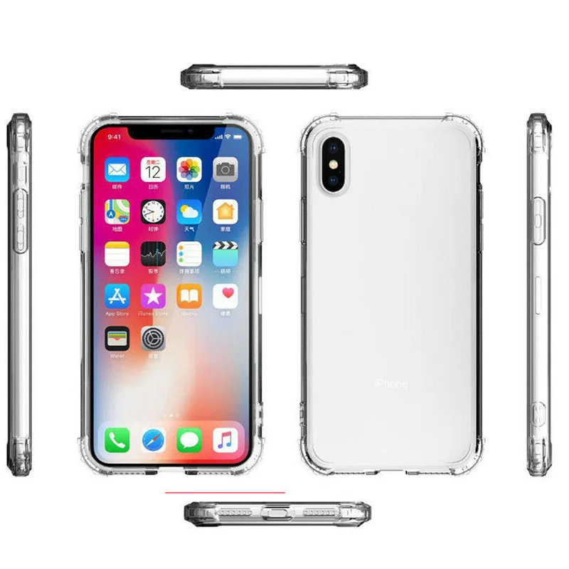 YISHANGOU Прозрачный чехол для Xiaomi mi A3 Lite 9 Lite Note 8 7 Pro 360 Полный Чехол Мягкий силиконовый чехол для красного цвета mi 7A 6 5 Pro