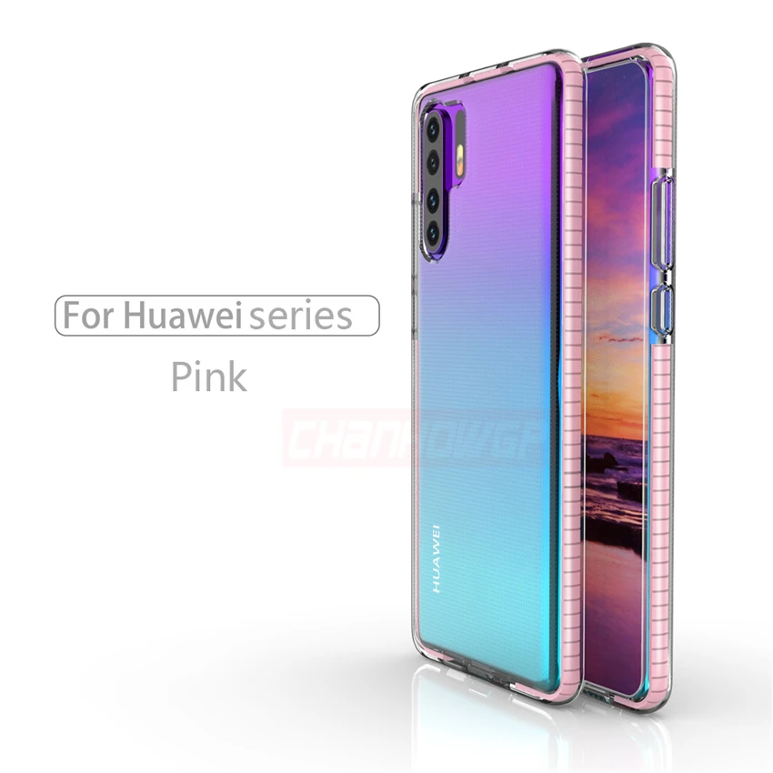 Двухцветный силиконовый чехол для Huawei Y5 Y6 Y7 Y9 P Smart Plus 2019 Honor 10i 8A 8C 7A 7C P30 Pro P20 Mate 10 20