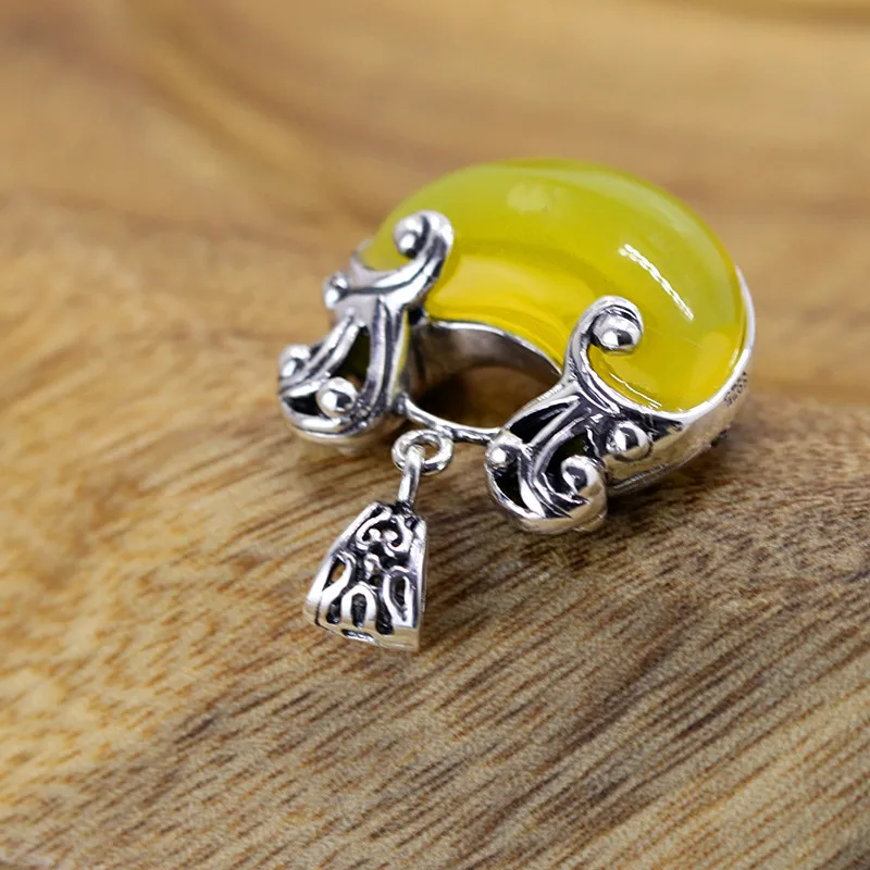 Женская подвеска в форме замка из серебра 925 пробы винтажная кварцевая Маятник с