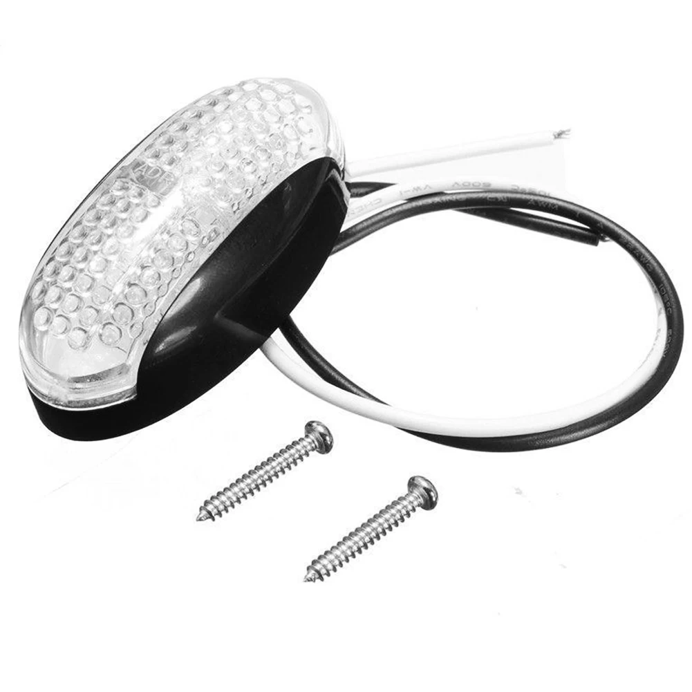 5pcs 10-30V Bi-color Waterproof Truck Led Lorry Plastic Bus Trailer Signal Side Marker Light Car | Автомобили и мотоциклы