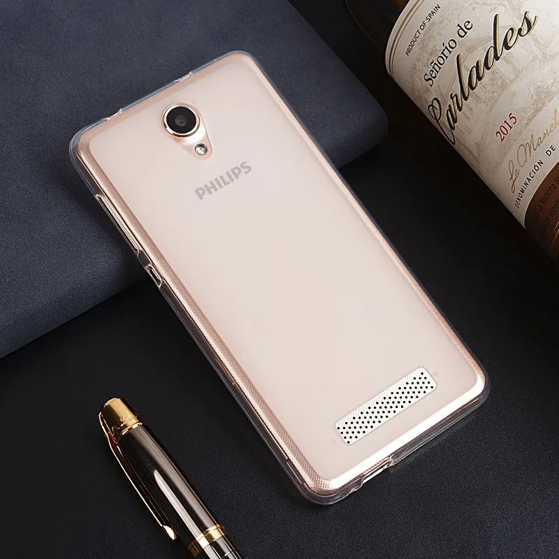 Роскошный мягкий силиконовый чехол из ТПУ для Philips S318 задняя крышка защитный