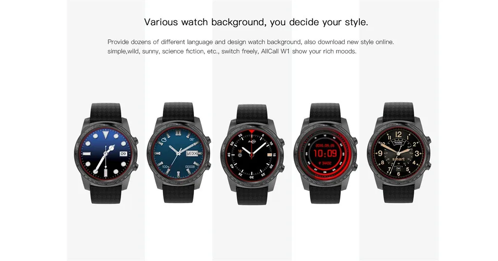 AllCall W1 3g Smartwatch телефон Android четырехъядерный 2 ГБ+ 16 Гб монитор сердечного ритма 400 мАч Reloj Inteligente 19Mar28