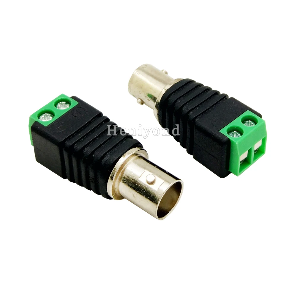 10pcs Cat5 to BNC Female Connector Coax for CCTV Camera UTP Video Balun Adapter Plug For System | Безопасность и защита