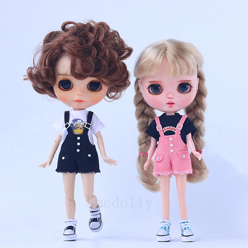 1 шт. новые милые летние брюки на подтяжках для Blyth 1/6 BJD 1/8 Azone Ixdoll Holala Одежда куклы