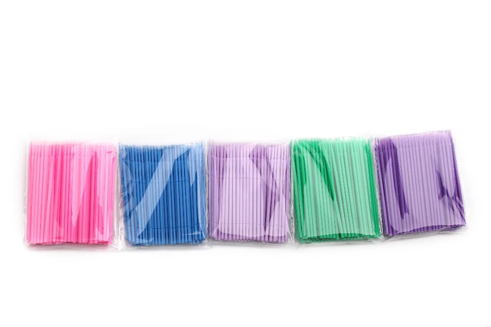 6 цветов прочная микро одноразовая кисть для глаз накладные ресницы аппликаторы