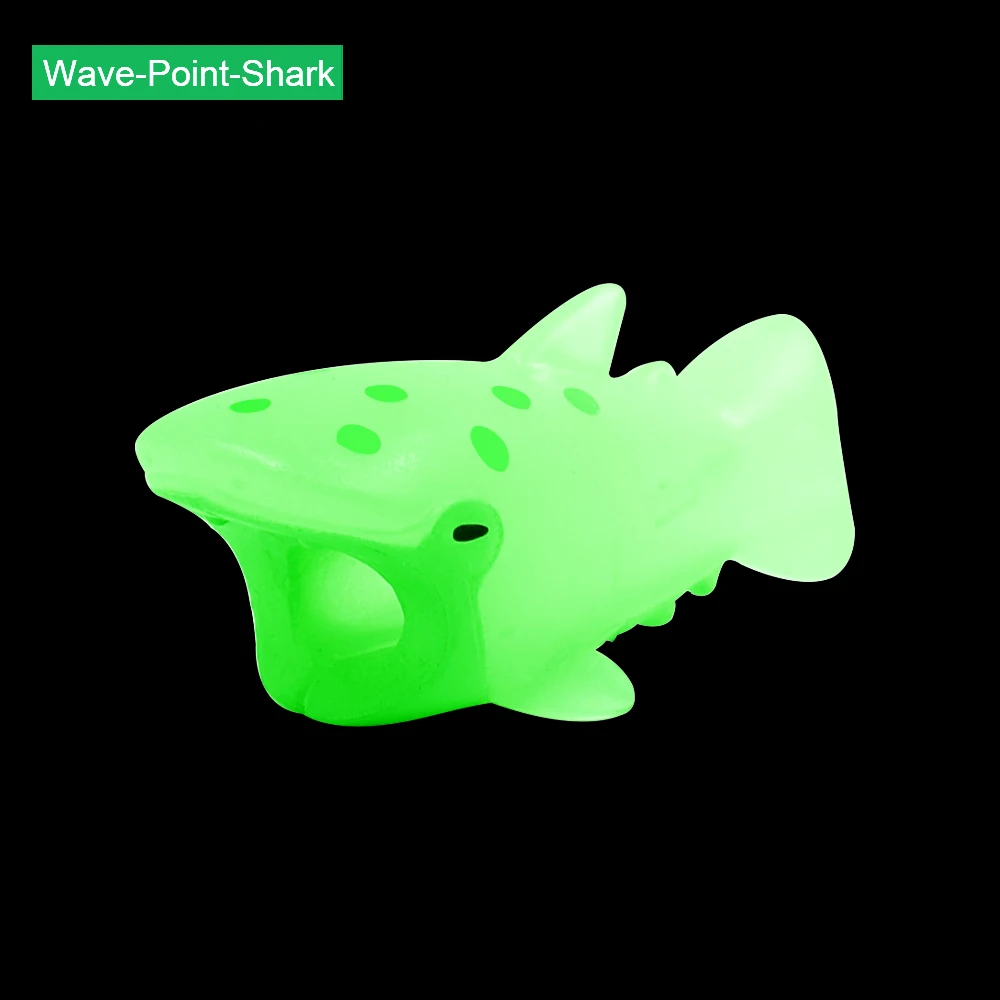Wave Point Shark CHIPAL светящийся милый кабель протектор укус органайзер для iPhone USB кабель Chompers моталки панда животное укусы держатель аксессуар - Цвет: Wave Point Shark