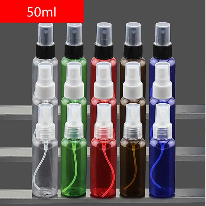 

50pcs/lot 50ml Portable Transparent Perfume Atomizer Hydrating Spray Bottle Makeup Tools