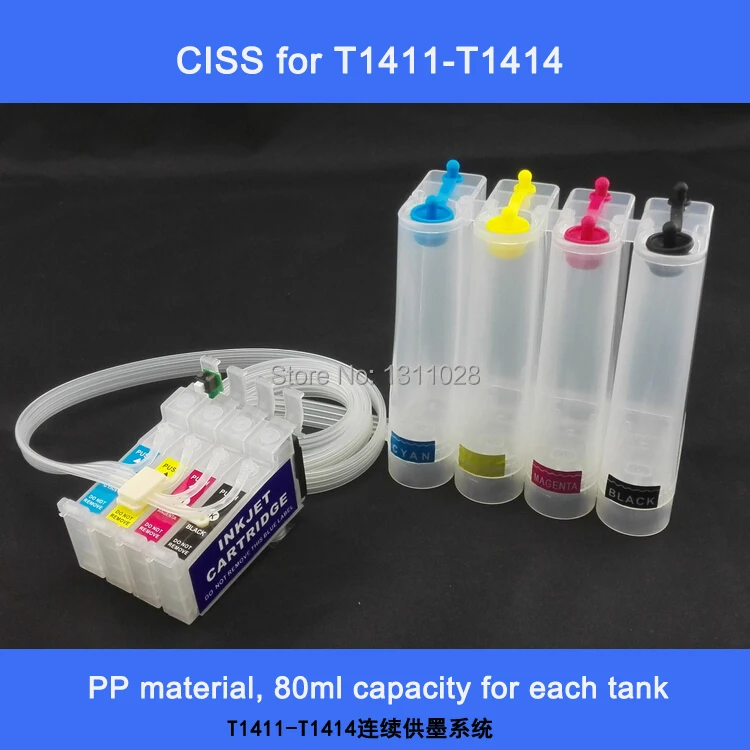 Чернила для epson ME32 ME33 ME320 ME330 ME350 ME560W и струйный картридж T1411 T1412 T1413 T1414|ciss for epson|inkjet