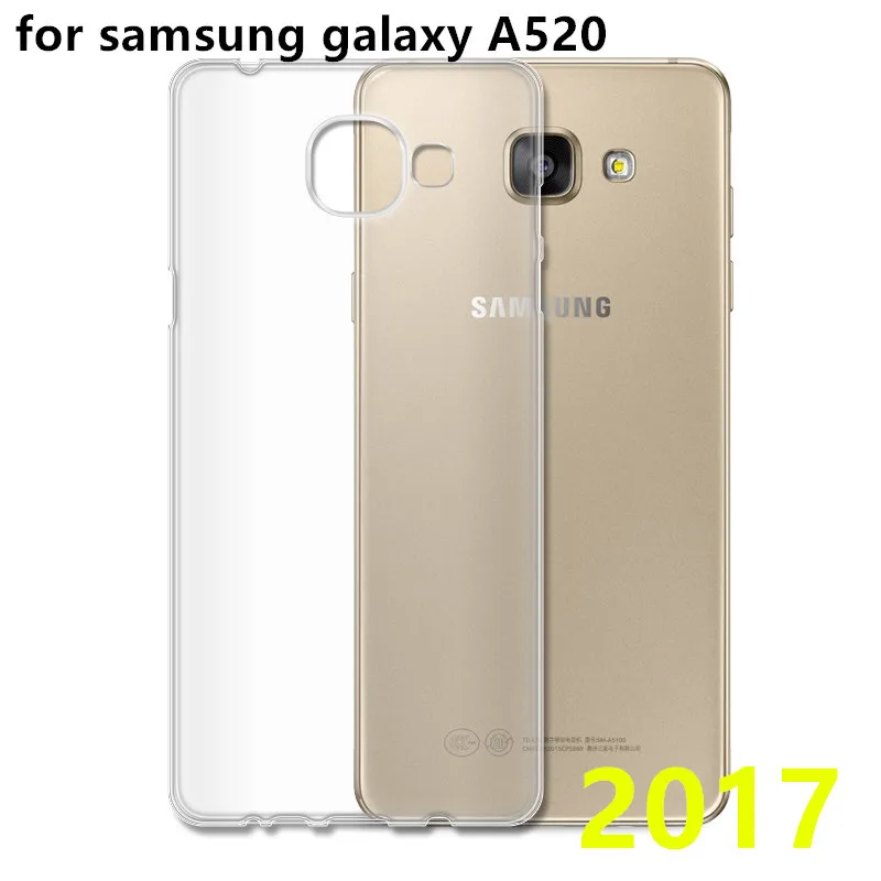 Прозрачный ТПУ Мягкий силиконовый чехол для Samsung Galaxy A520 2017 телефон тонкий