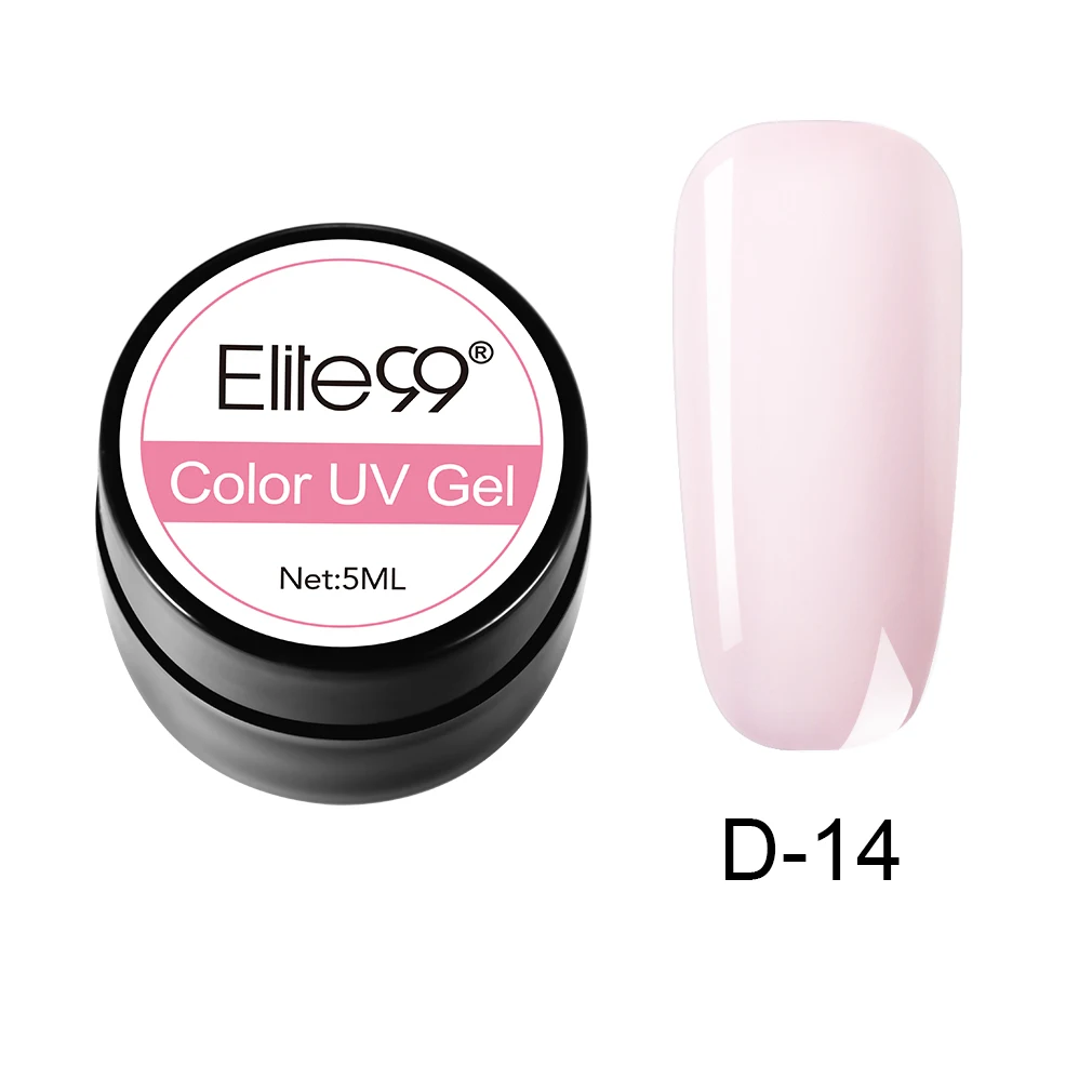 D-14 Elite99 Гель-лак гель uv Vernis светодиодный Гель-лак для ногтей художественный Гель-лак для ногтей чистый цвет Гель-лак 5 мл Гель-лак es Soak Off Nail Art - Цвет: D-14