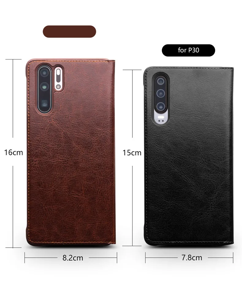 QIALINO, натуральная кожа, ультра тонкий чехол для телефона huawei P30 Pro, 6,47 дюймов, роскошный флип-чехол ручной работы для huawei P30, 6,1 дюймов