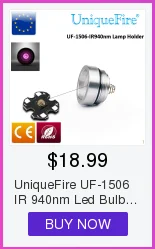 UniqueFire 1508 940nm Регулируемый фонарик специальный охотничий дизайн T67 масштабируемый фонарь+ 38 мм головная часть легко изменить самостоятельно
