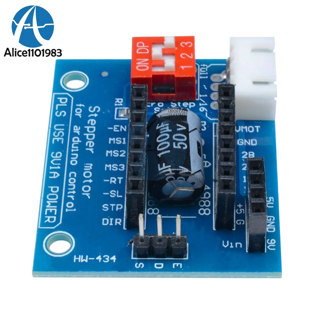 3D-принтер A4988 DRV8825 шаговый двигатель драйвер панели управления V1.1 активный