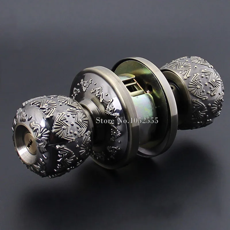 Высокое Качество Цинкового Сплава Вращения Круглые Дверные Ручки Замок Въездом