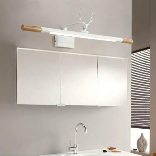 Светодиодный настенный светильник для ванной комнаты 220 В белый зеркальный