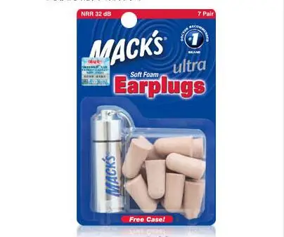 Новое поступление, 7 пар, профессиональные затычки для ушей из пены Macks, моющиеся, анти-шумы, затычки для ушей для сна