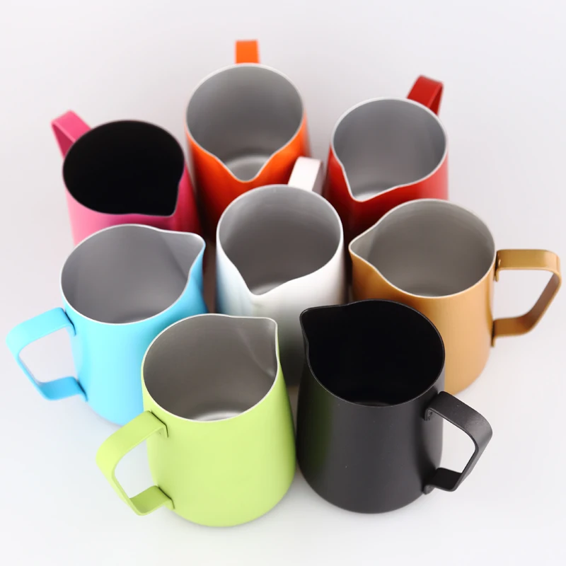 Эспрессо из нержавеющей стали молочник для Кофе Barista gear 8 цветов, латте Арт Кухня кофейная насадка для взбивания молока кофейник 600 мл