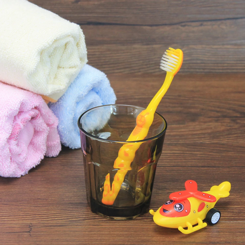 1 шт. Детские тренировочные мягкие зубные щетки с щетиной для чистки зубов зубная