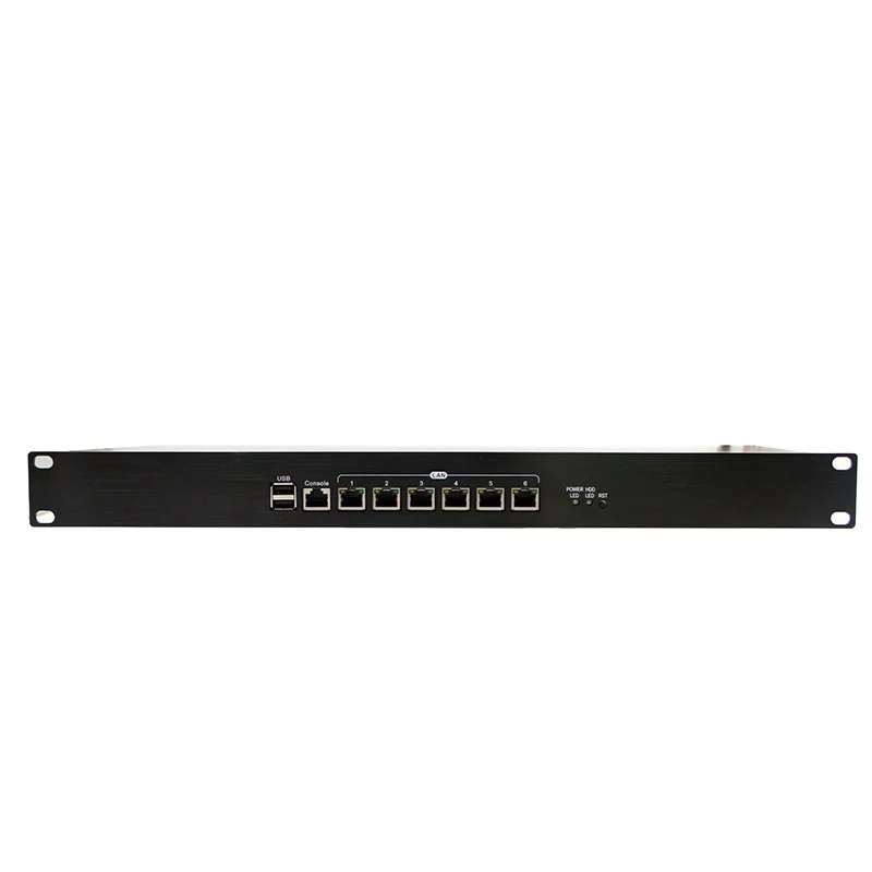 Мини ПК Industril с CPU J1900 2G/4G/8G RAM 1 * RJ45 RS232 6 LAN COM встроенный брандмауэр мощностью 1u|Мини