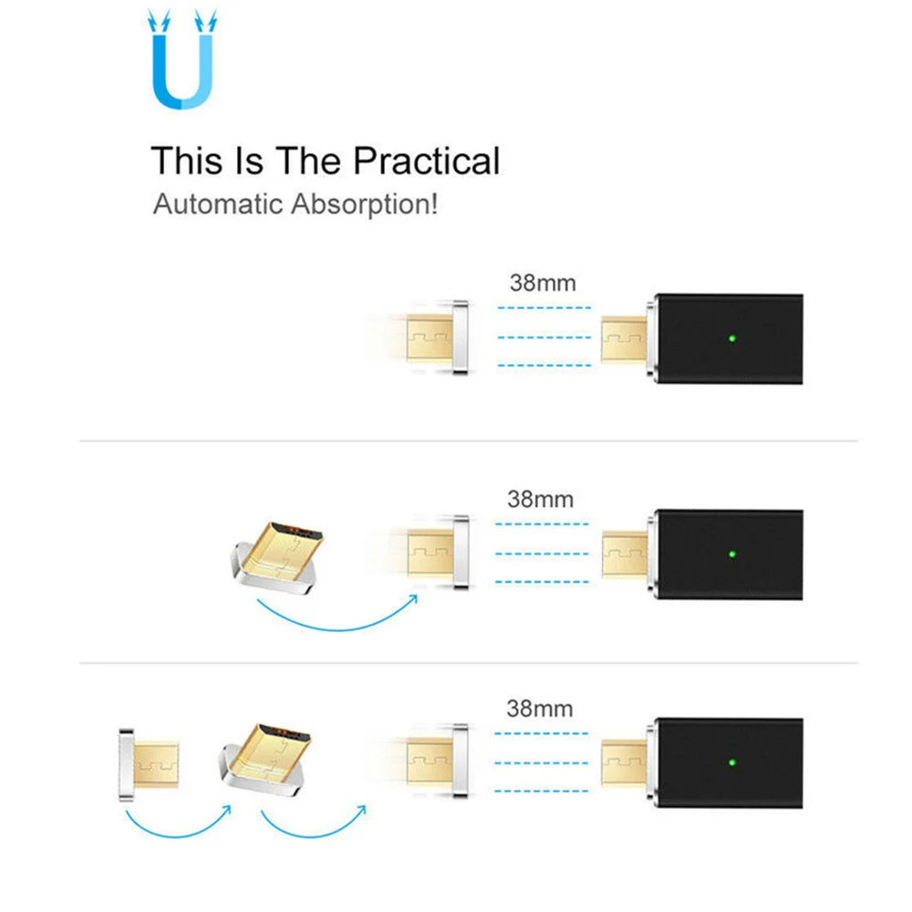 Переходник с Micro Usb на Type C для Huawei Xiaomi зарядный и синхронизирующий кабель передачи