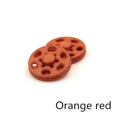 Orange red Meetee 60 набор 7/10/12/15/18/21 мм Пластик пластиковые кнопки невидимый пряжки DIY рубашка свитер пуговицы для пришивания для одежды BD485 - Цвет: Orange red