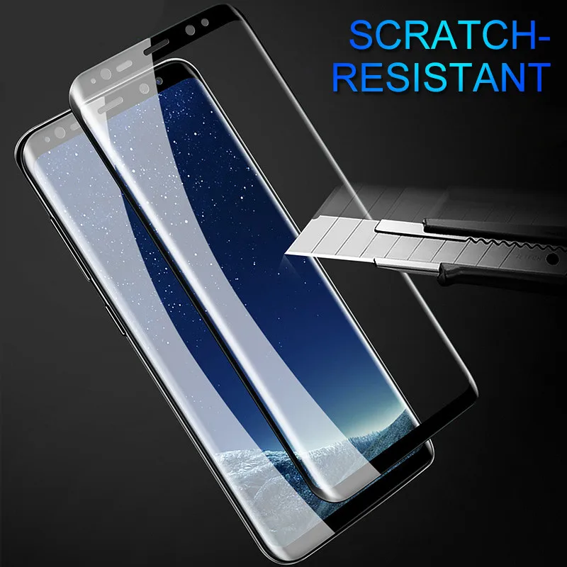 5D изогнутый Полноэкранный протектор для Samsung Galaxy S8 S9 Plus закаленное стекло S7 Note 8 Edge
