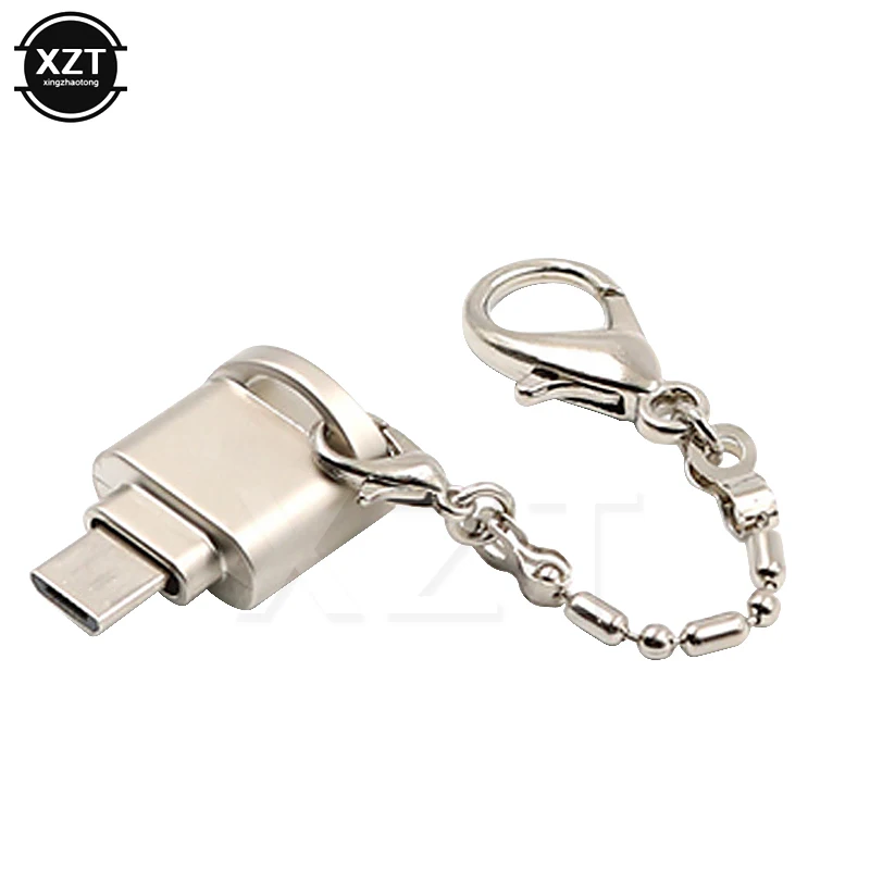 1 шт. Micro SD TF кардридер OTG адаптер для телефона USB 2 0 портативный алюминиевый
