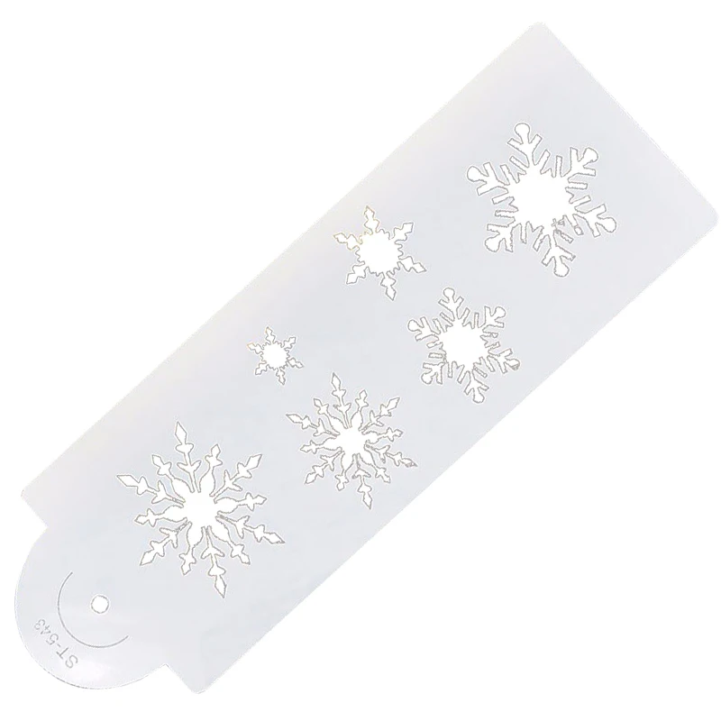 Трафарет для кексов со снежинкой трафаретные инструменты украшения тортов из