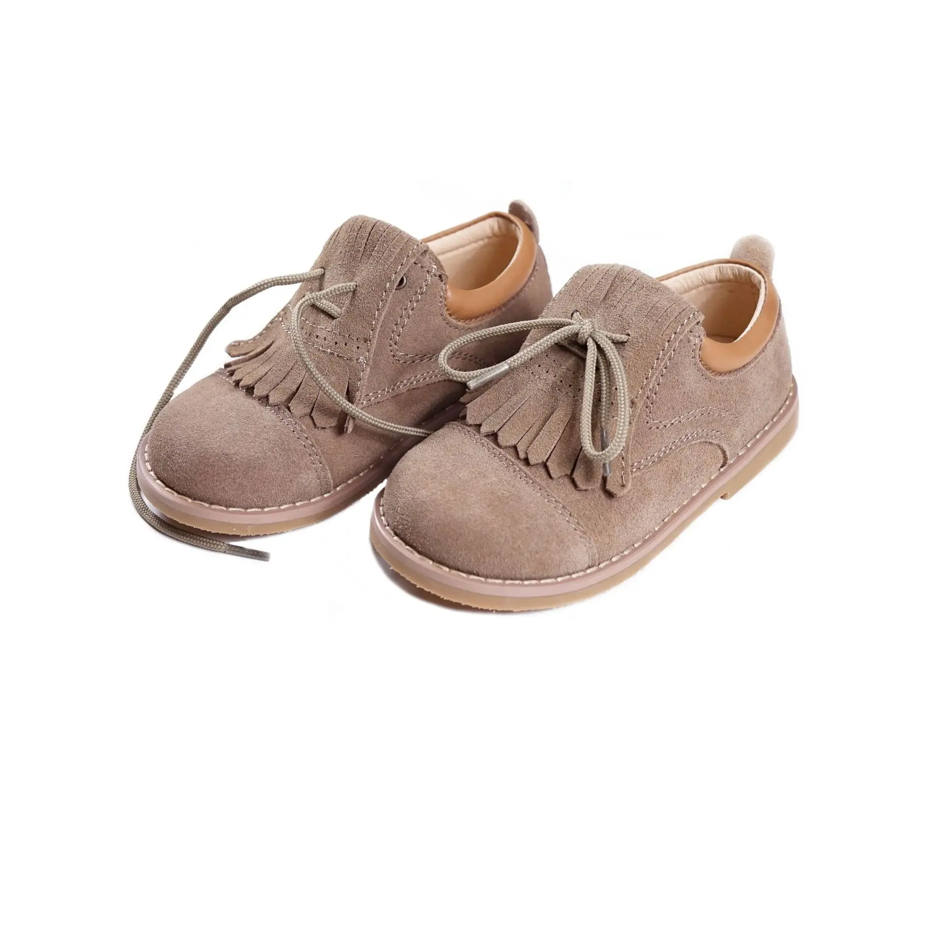 Фото Littlesummer детская повседневная обувь замша кожа для мальчиков и девочек