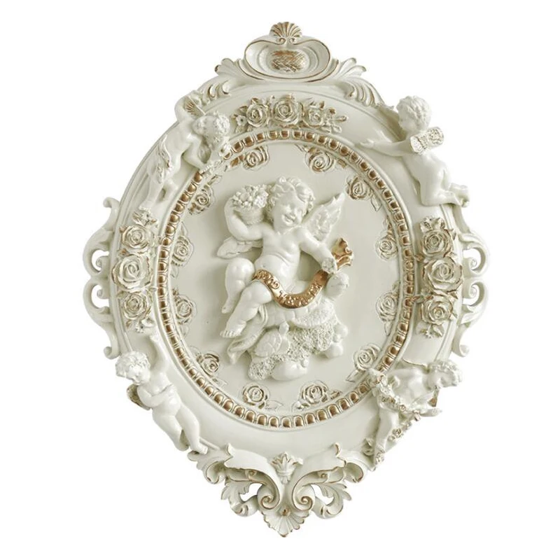Винтажная подвесная скульптура фрески украшения из смолы художественная статуя