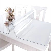thick pvc table covers 1 5mm2mm3mm transparent tablecloth rectangle protector desk pad soft glass dining top table cloth dec
