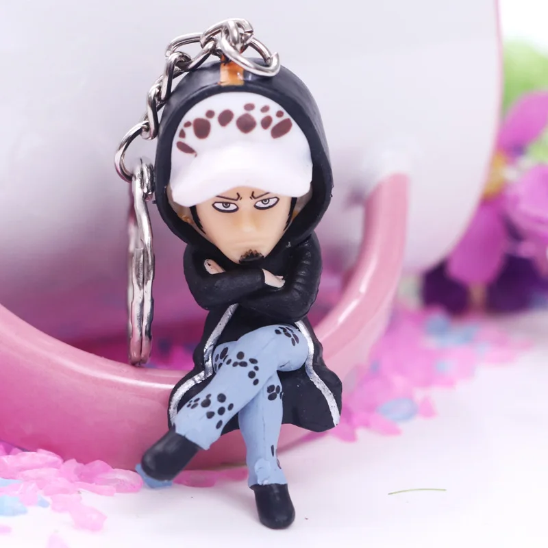 Аниме One Piece Luffy Ace Sanji Lucci Sabo Dracule Mihawk ПВХ экшн фигурка брелоки подвески