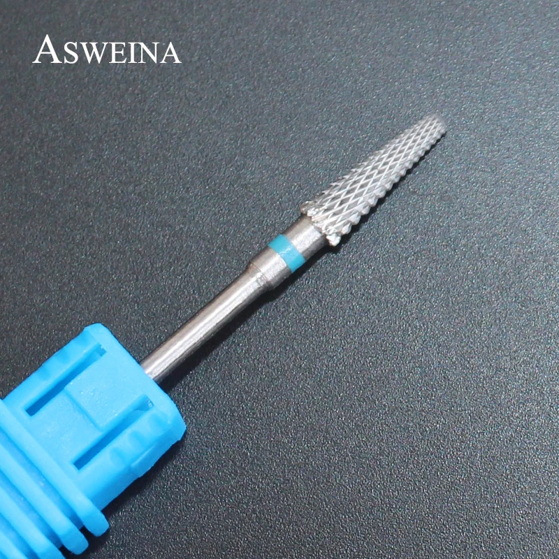 ASWEINA, 1 шт., высокое качество, 3/32 дюйма, твердосплавное сверло для ногтей, 4 размера на выбор, аксессуары для ногтей, электрический аппарат для маникюра, сверло для ногтей