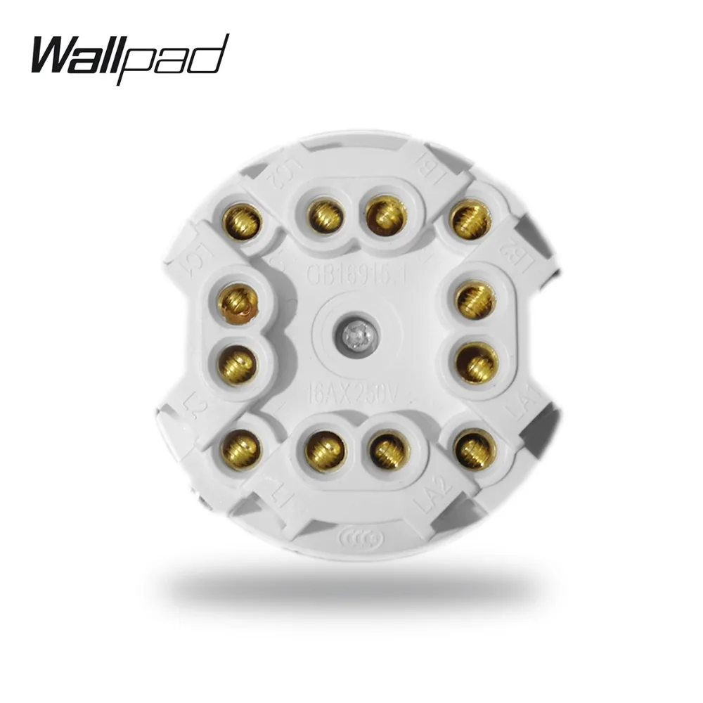 Wallpad L6 4 банды 2 Way модульная 5 цветов пуш ап возврата Кнопка светодиодный настенный