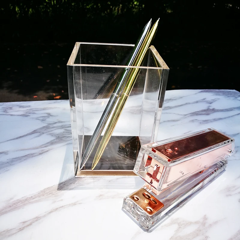 Роскошный Настольный органайзер TUTU прозрачный акриловый карандаш чехол для