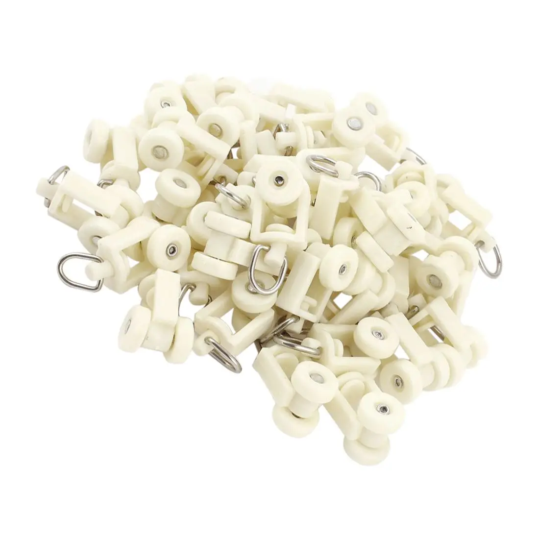 Горячая продажа пластиковые белые рельсовые Шторные ролики 12 мм Диаметр колеса 40