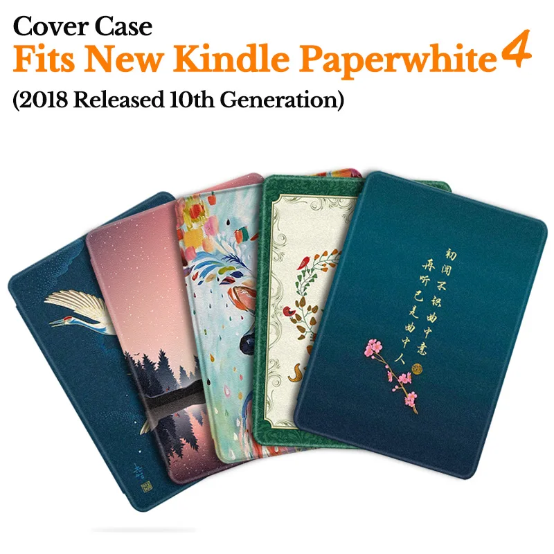 Смарт чехол AROITA для нового Kindle Paperwhite (выпуск 10 поколения 2018 года) Ультратонкий