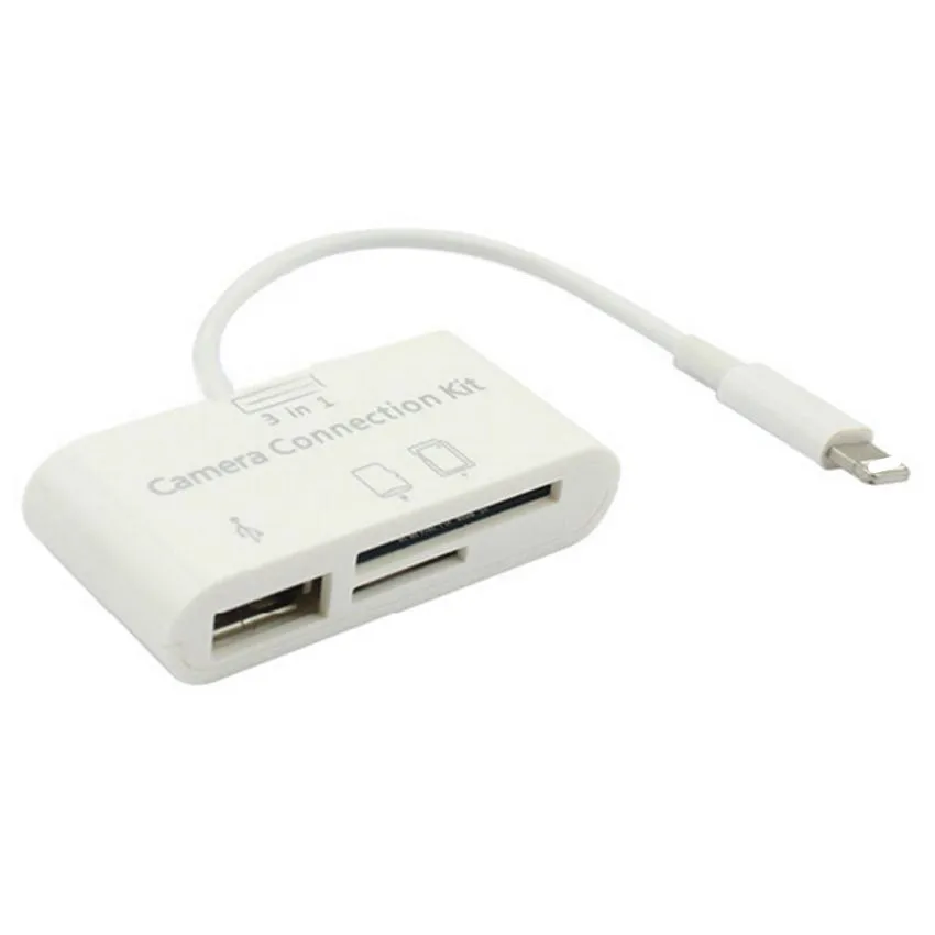 USB кардридер Micro SD камера DSLR Link адаптер для iPad iphone X 8 7 6 5 iOS 12|Картридеры| |