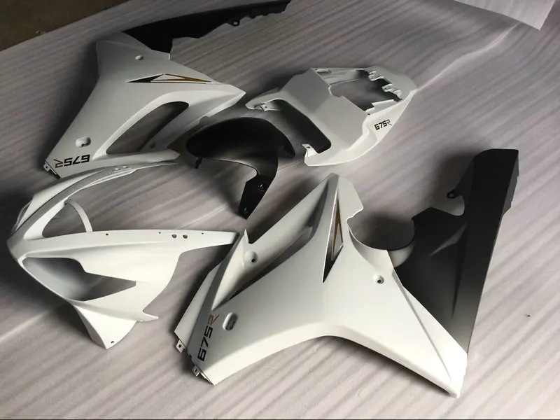 Набор обтекателей для литья под давлением Triumph Daytona675 06 07 08 daytona 675 2006 2007 2008 ABS белый